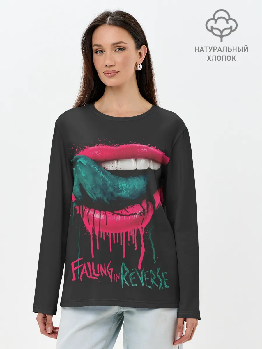 Лонгслив женский. Хлопок / Falling in Reverse