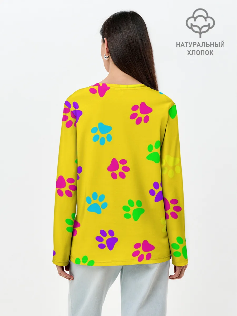 Лонгслив женский. Хлопок / ЛАПКИ