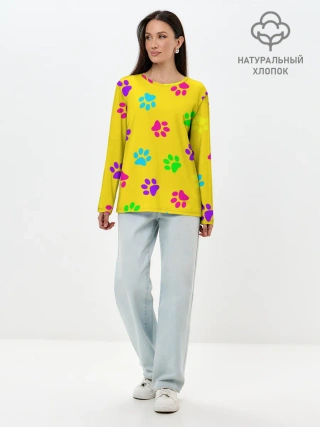 Лонгслив женский. Хлопок / ЛАПКИ