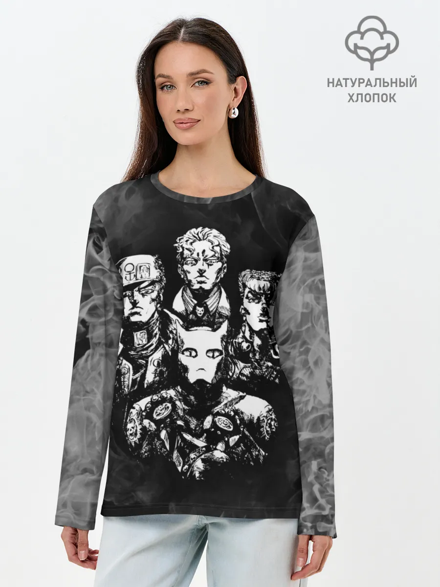 Лонгслив женский. Хлопок / Diamond is Unbreakable gray