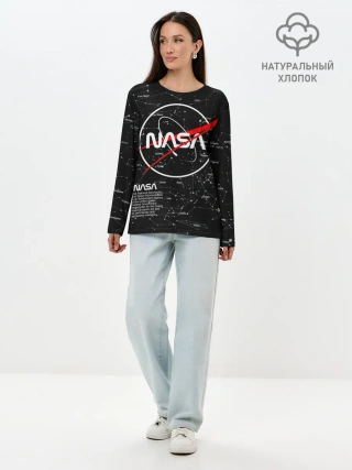 Лонгслив женский. Хлопок / NASA