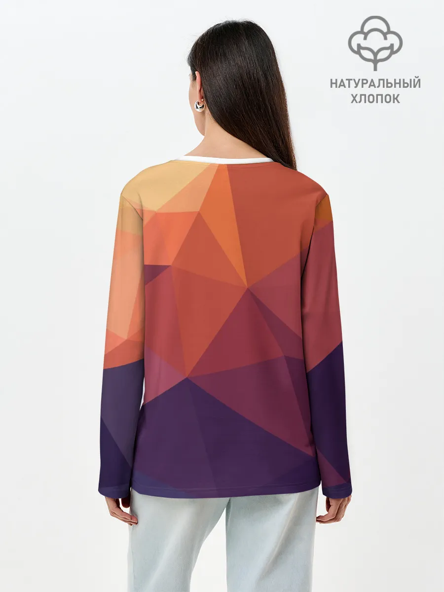 Лонгслив женский. Хлопок / Грани