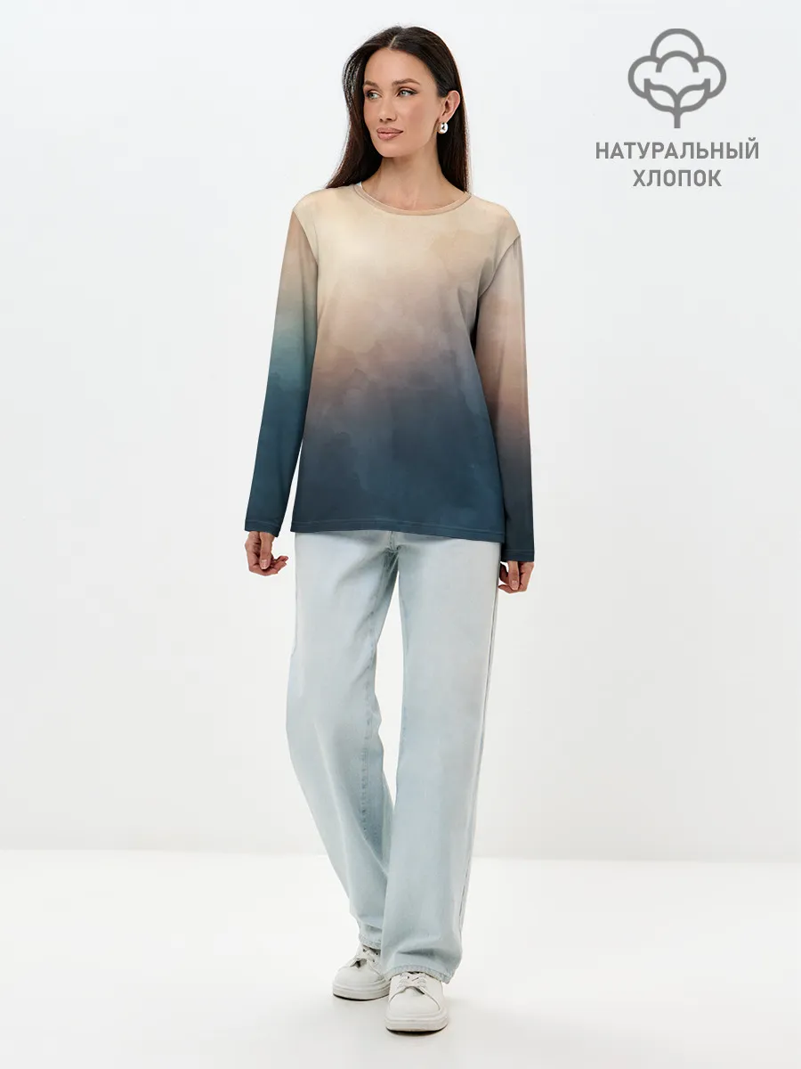 Лонгслив женский. Хлопок / Тана