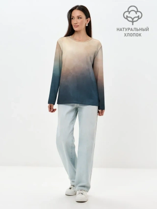 Лонгслив женский. Хлопок / Тана
