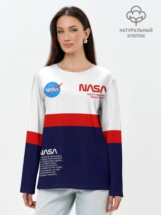 Лонгслив женский. Хлопок / NASA