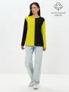 Лонгслив женский. Хлопок / BLACK YELLOW | ЧЕРНО ЖЕЛТЫЙ