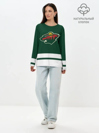 Лонгслив женский. Хлопок / Миннесота Уайлд