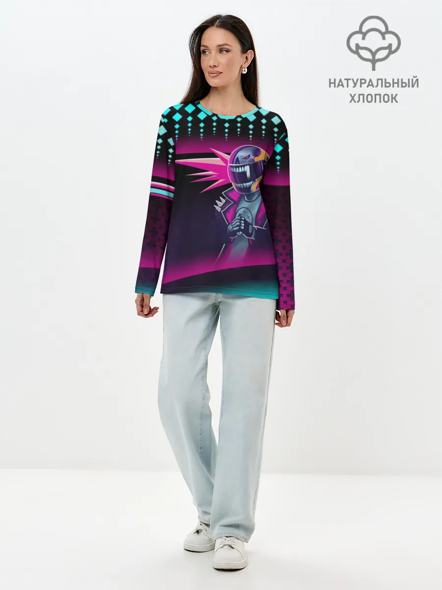 Лонгслив женский. Хлопок / НЕОНОВЫЙ ГОНЩИК