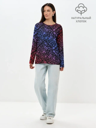 Лонгслив женский. Хлопок / Игровые бренды