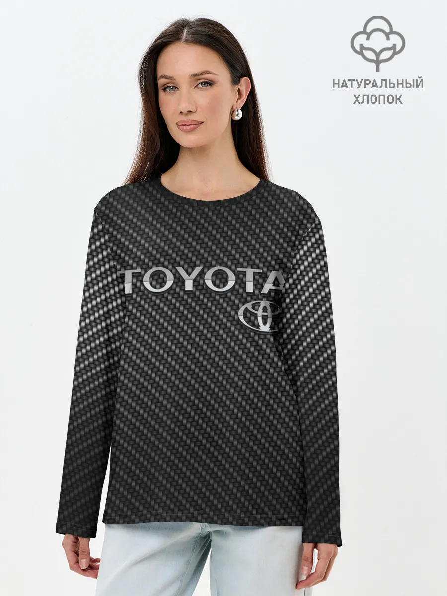 Лонгслив женский. Хлопок / TOYOTA CARBON