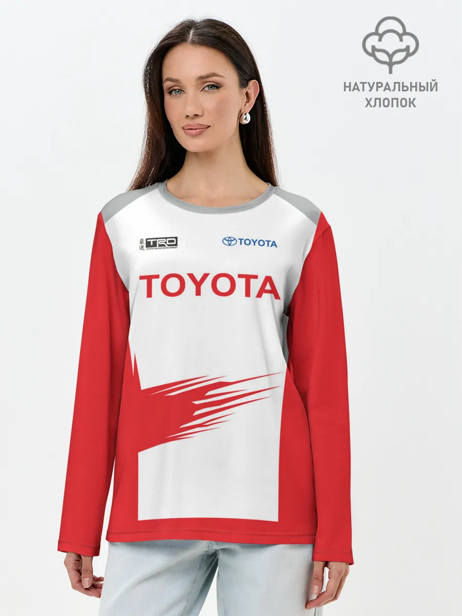 Лонгслив женский. Хлопок / Toyota Driver