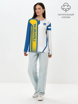 Лонгслив женский. Хлопок / Subaru Driver team