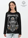Лонгслив женский. Хлопок / Megadeth