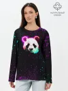 Лонгслив женский. Хлопок / Панда