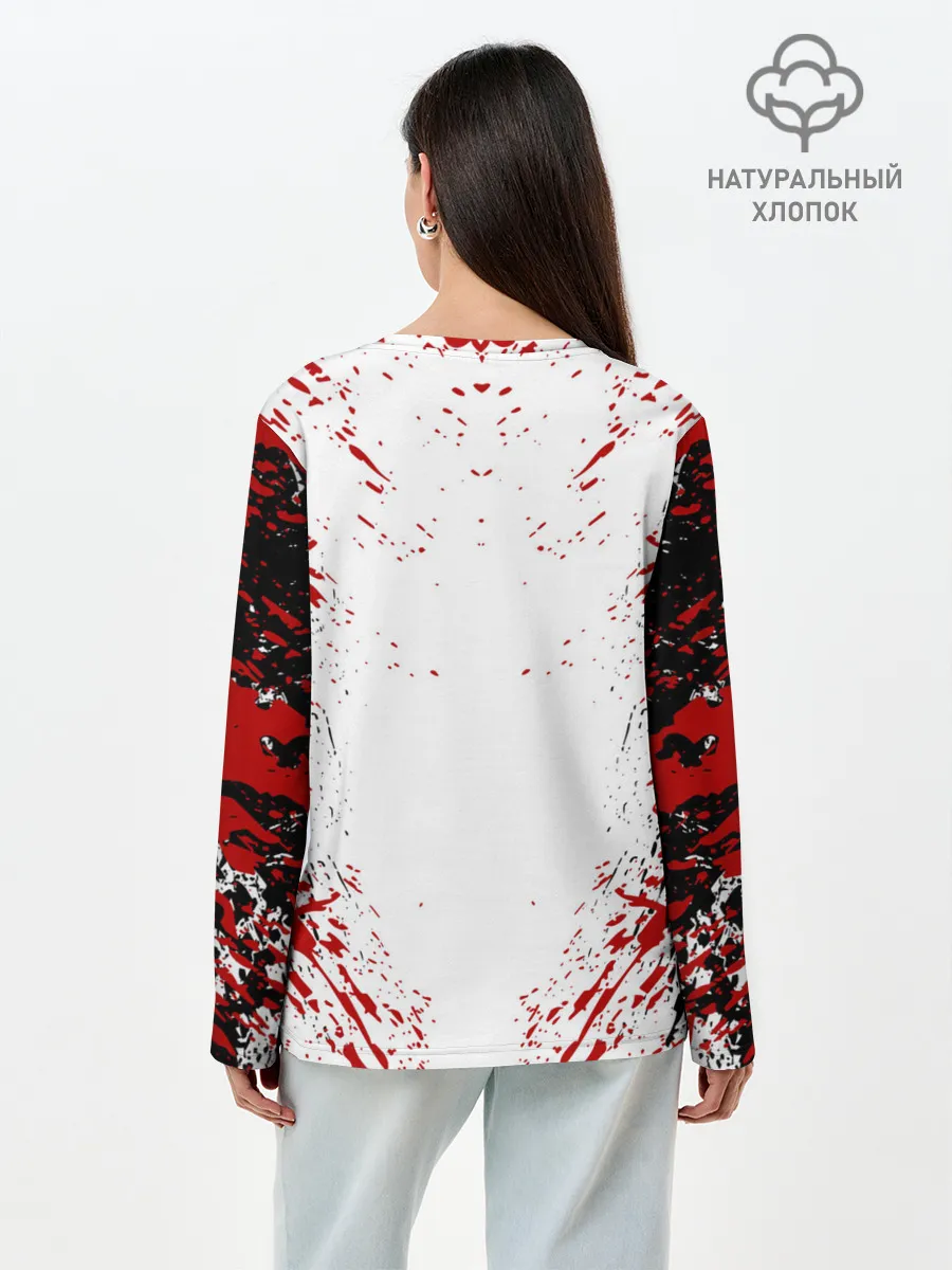 Лонгслив женский. Хлопок / БЕРСЕРК ЧЁРНАЯ МАСКА / BERSERK BLACK MASK