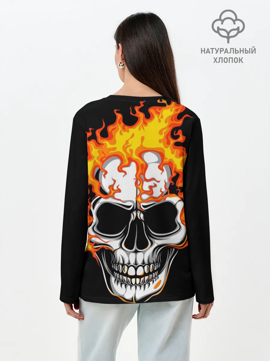 Лонгслив женский. Хлопок / Megadeth