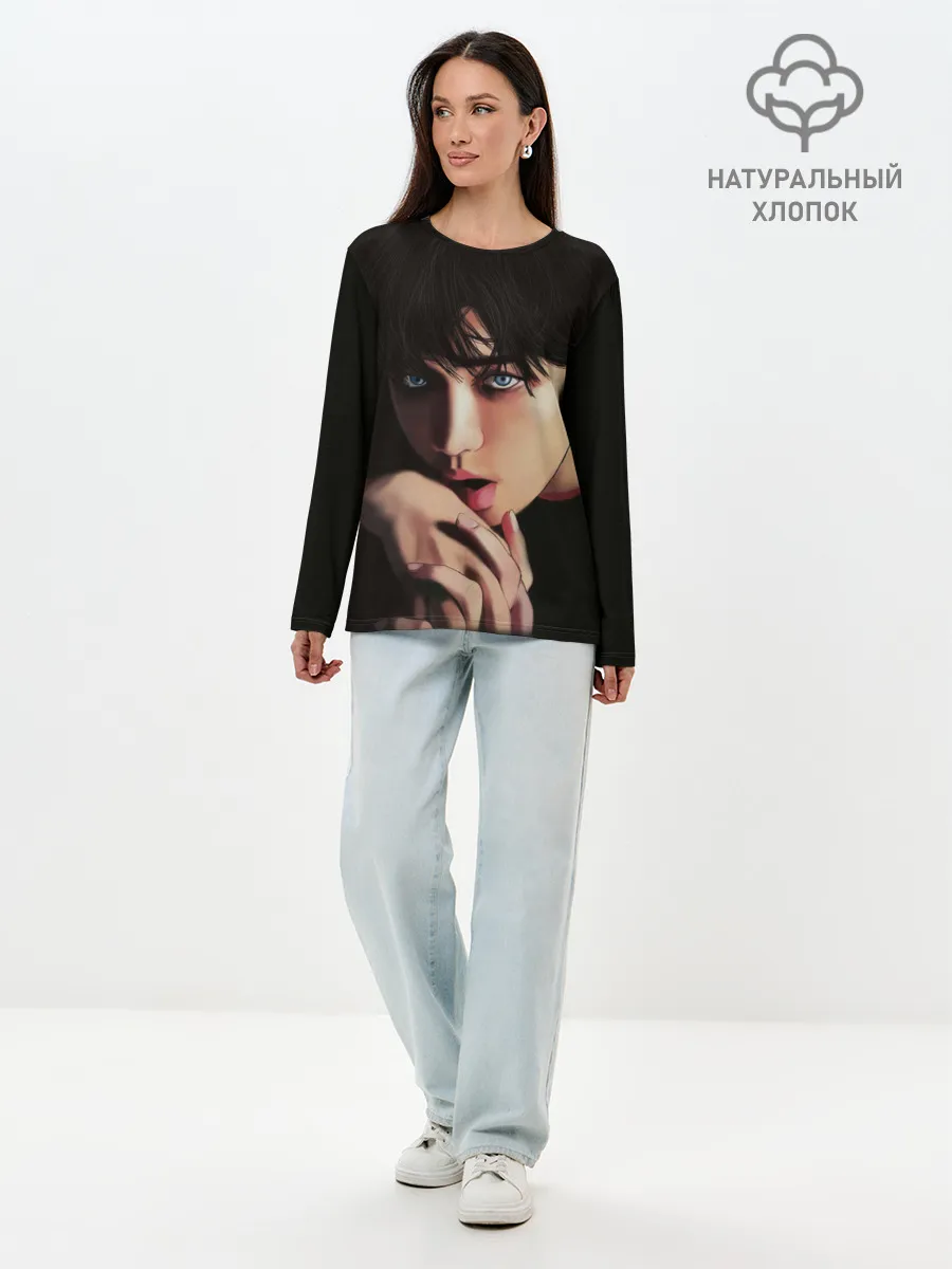 Лонгслив женский. Хлопок / BTS