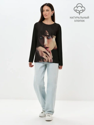 Лонгслив женский. Хлопок / BTS