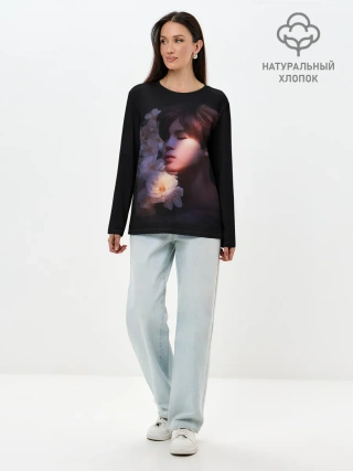 Лонгслив женский. Хлопок / BTS