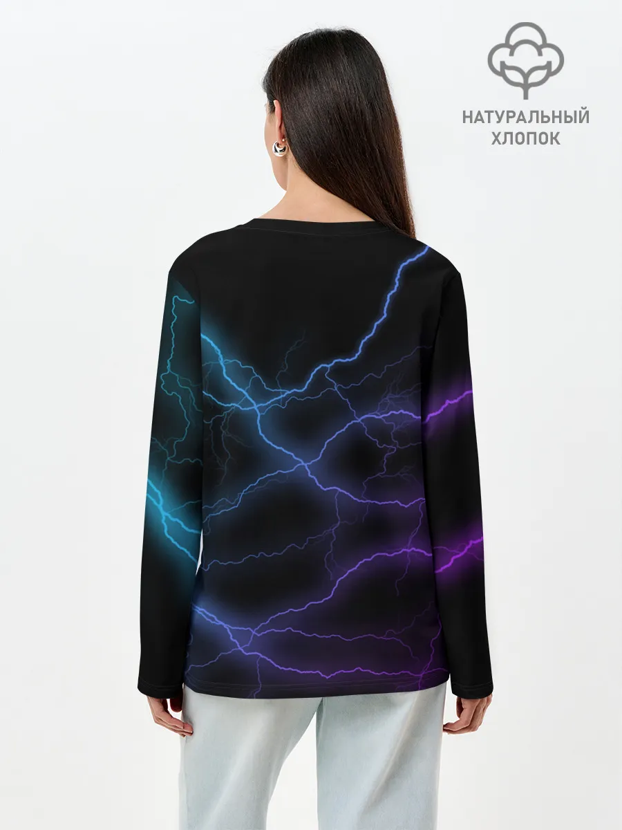 Лонгслив женский. Хлопок / Marshmello