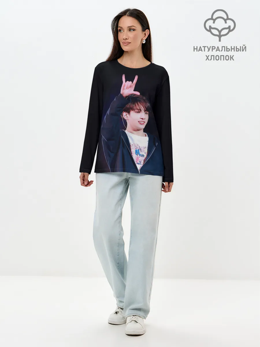 Лонгслив женский. Хлопок / BTS