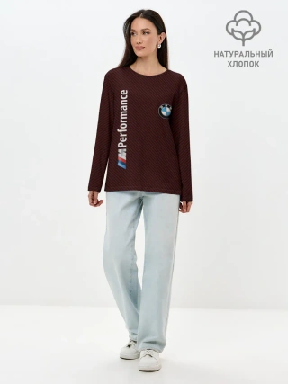 Лонгслив женский. Хлопок / BMW CARBON