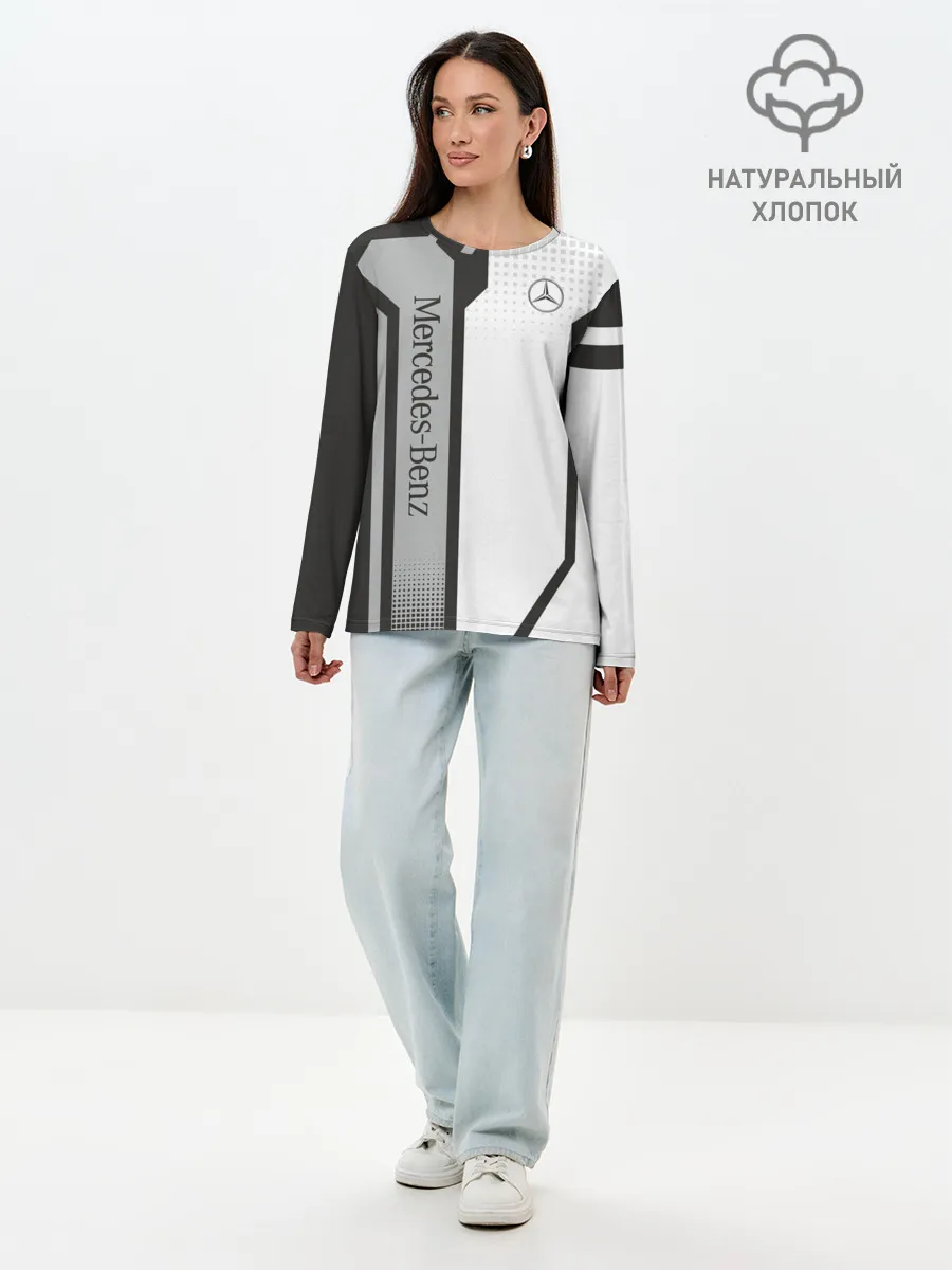 Лонгслив женский. Хлопок / Mercedes Driver team
