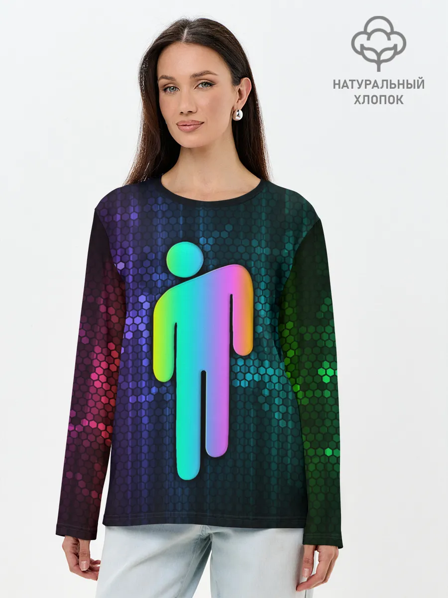 Лонгслив женский. Хлопок / BILLIE EILISH