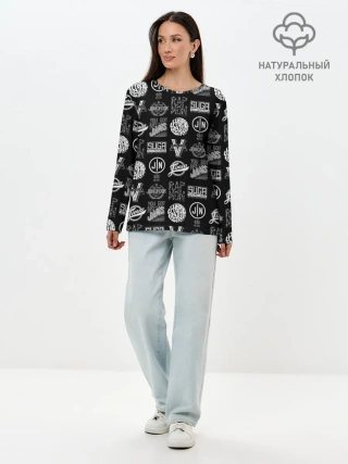 Лонгслив женский. Хлопок / BTS