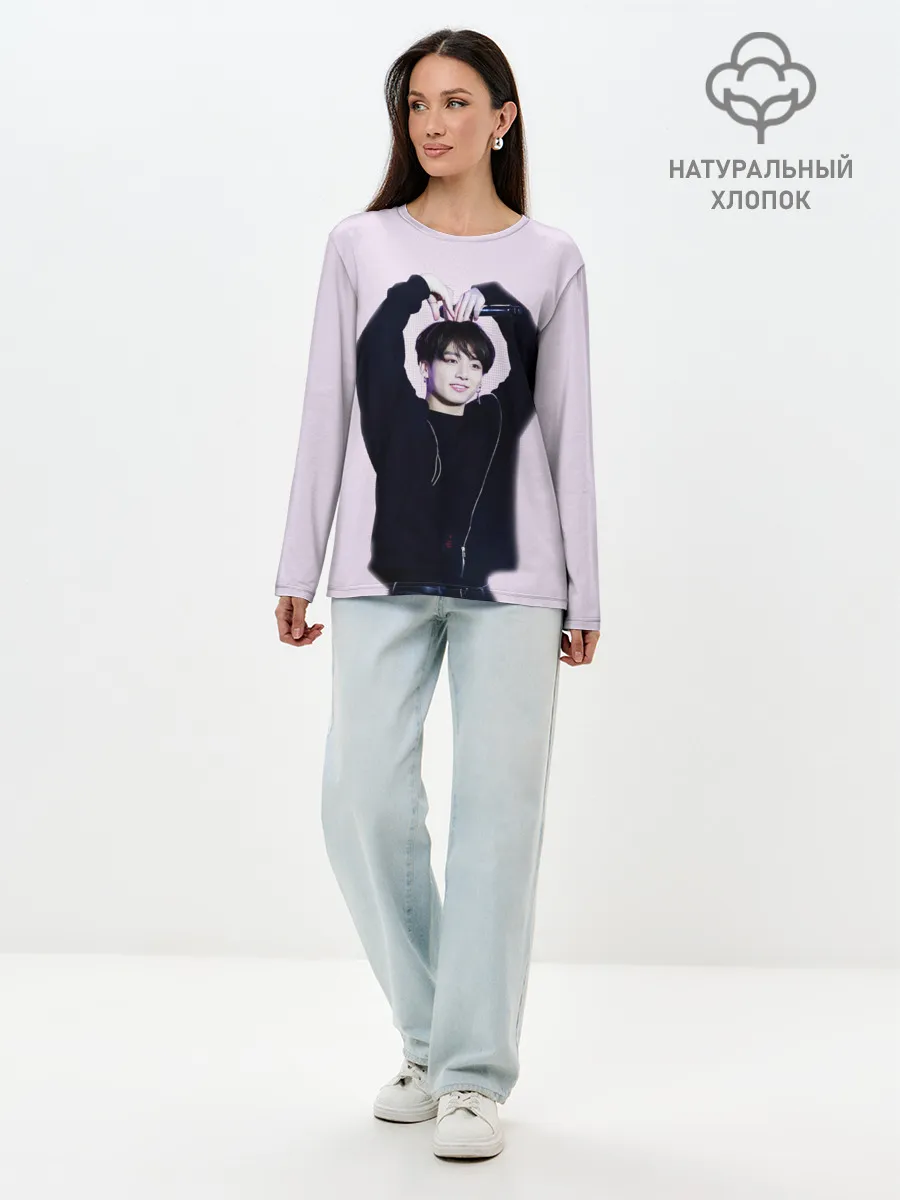 Лонгслив женский. Хлопок / BTS