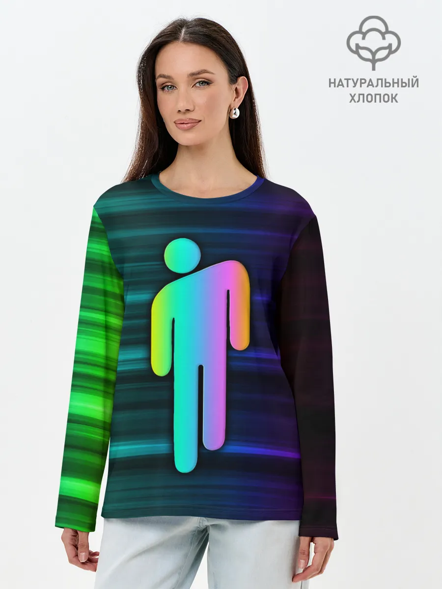 Лонгслив женский. Хлопок / BILLIE EILISH