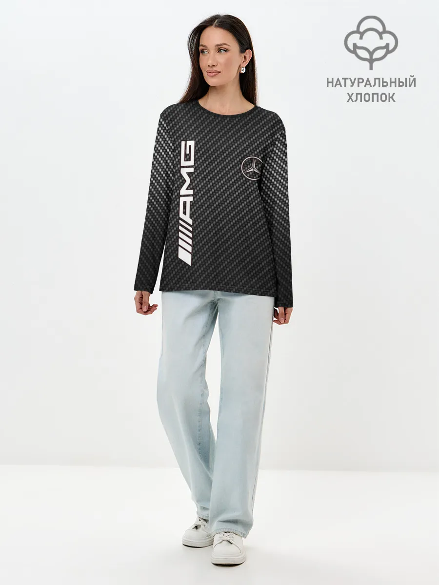 Лонгслив женский. Хлопок / MERCEDES CARBON