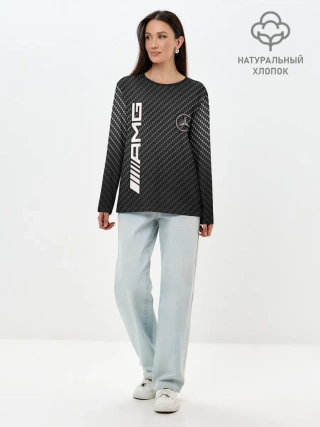 Лонгслив женский. Хлопок / MERCEDES CARBON