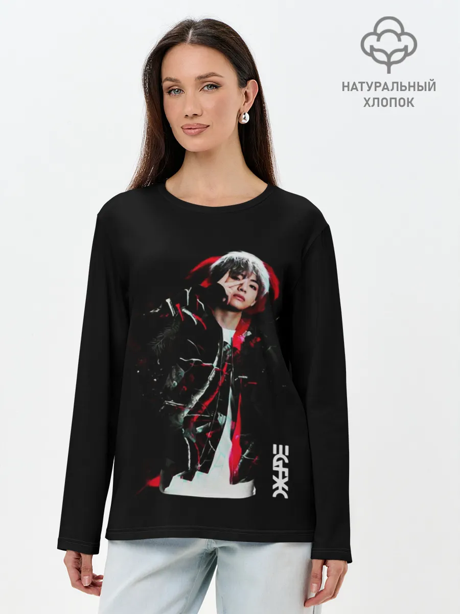 Лонгслив женский. Хлопок / BTS
