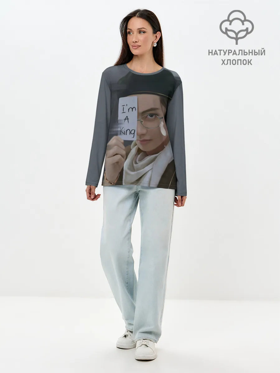 Лонгслив женский. Хлопок / BTS