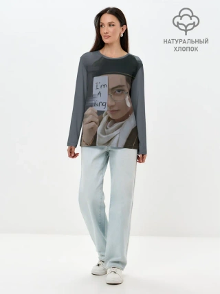 Лонгслив женский. Хлопок / BTS