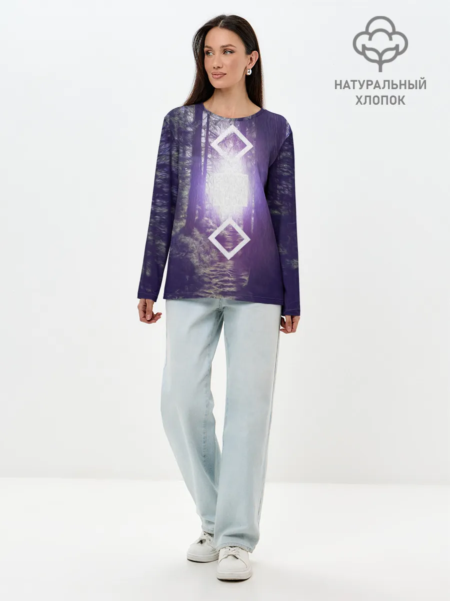 Лонгслив женский. Хлопок / ИСТОЧНИК СВЕТА