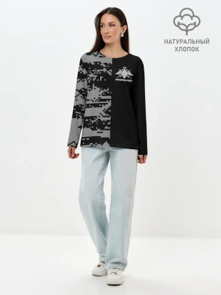 Лонгслив женский. Хлопок / Пограничные Войска