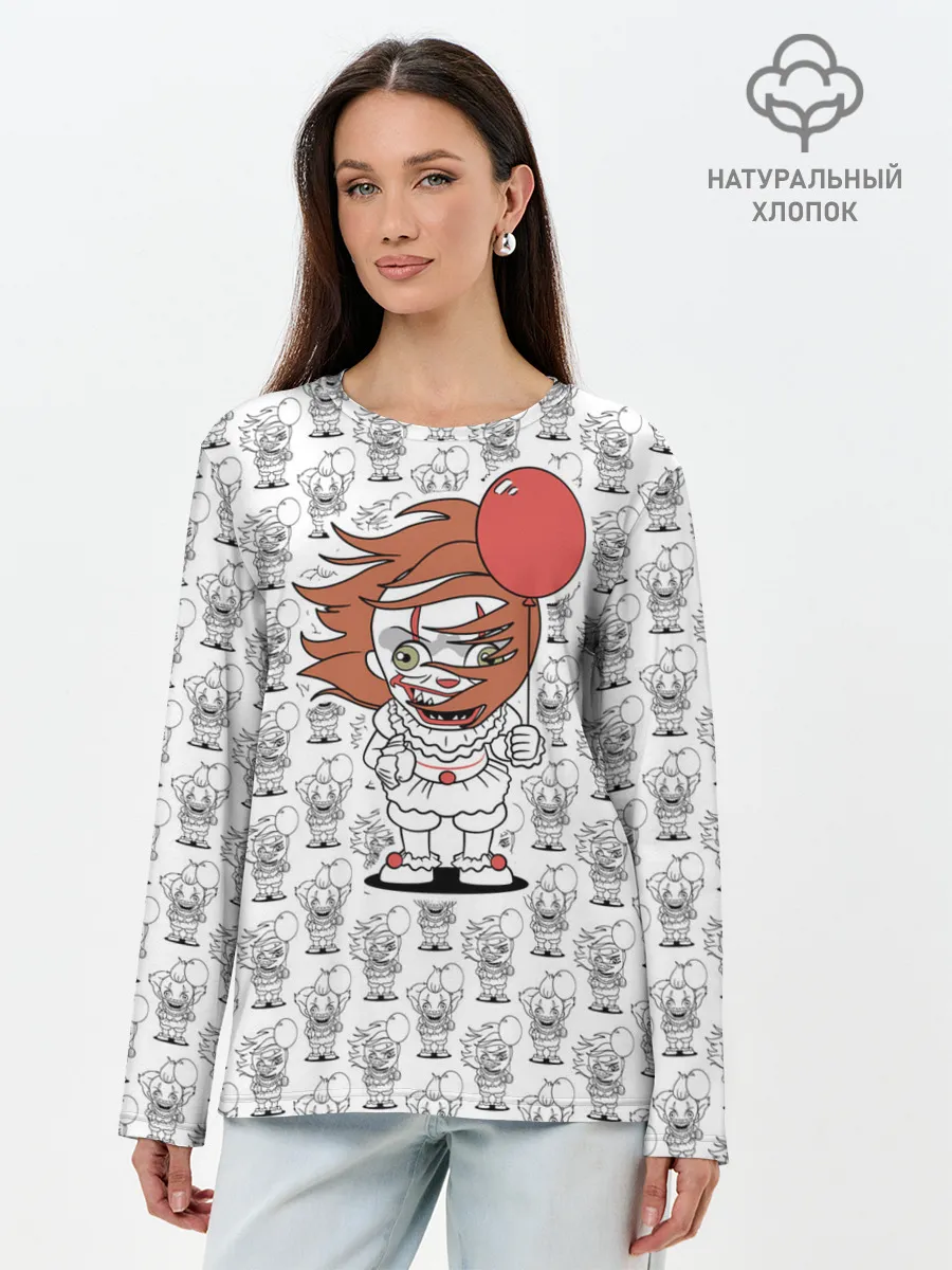 Лонгслив женский. Хлопок / Pennywise