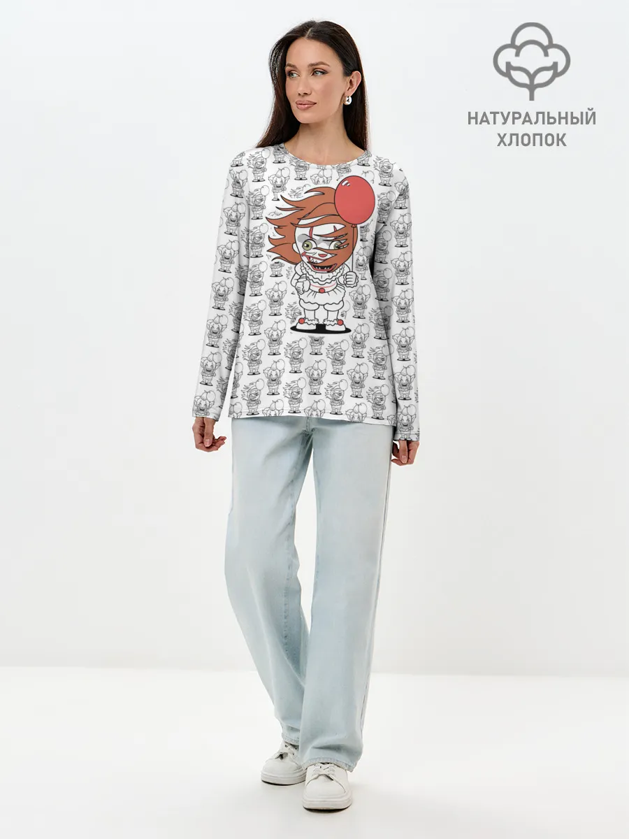 Лонгслив женский. Хлопок / Pennywise