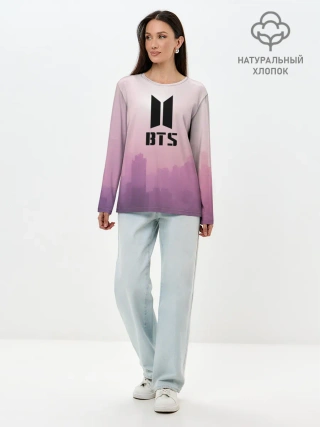 Лонгслив женский. Хлопок / BTS