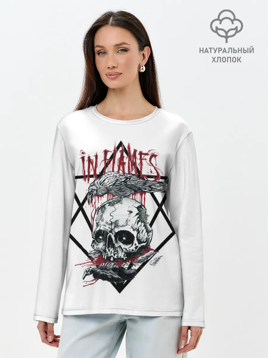 Лонгслив женский. Хлопок / In Flames