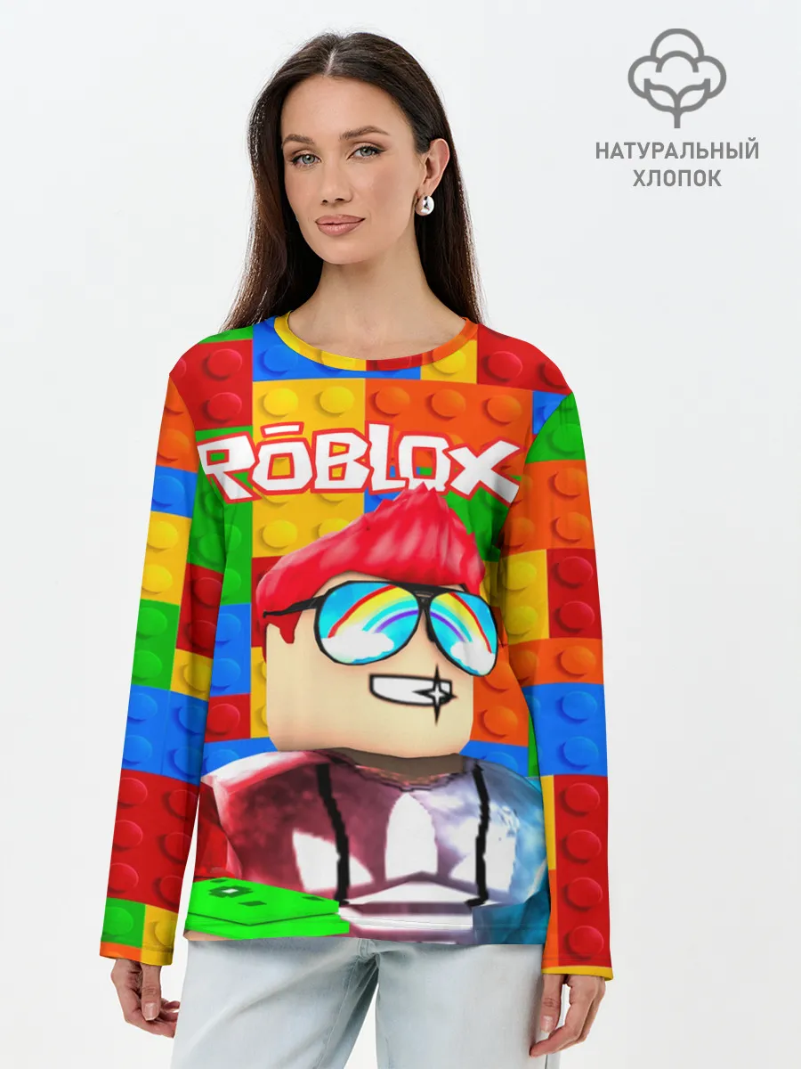 Лонгслив женский. Хлопок / ROBLOX [3]