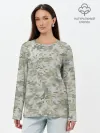 Лонгслив женский. Хлопок / КАМУФЛЯЖ