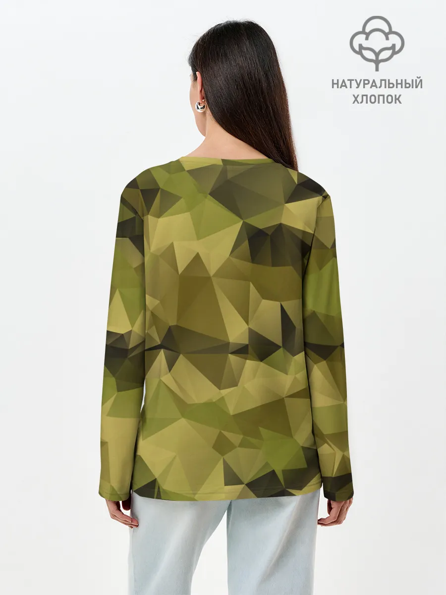 Лонгслив женский. Хлопок / СОВРЕМЕННЫЙ КАМУФЛЯЖ