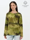 Лонгслив женский. Хлопок / СОВРЕМЕННЫЙ КАМУФЛЯЖ