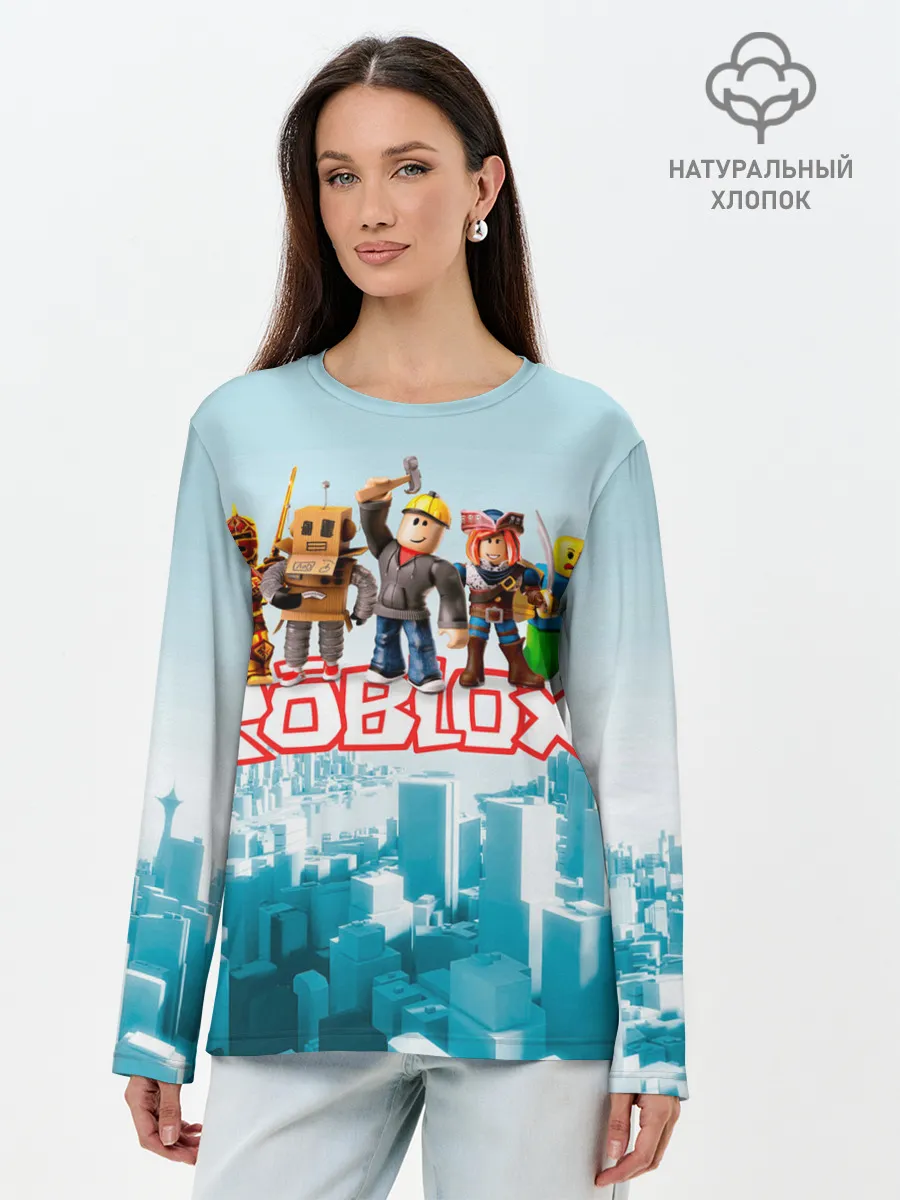 Лонгслив женский. Хлопок / ROBLOX [5]