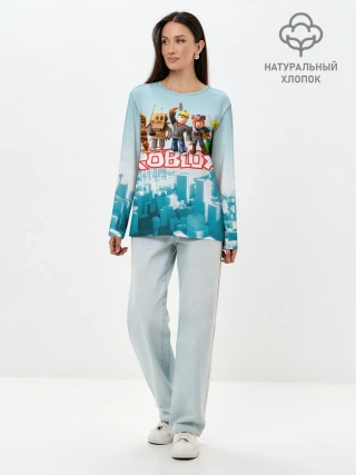 Лонгслив женский. Хлопок / ROBLOX [5]