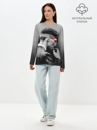 Лонгслив женский. Хлопок / Thomas Shelby 3D