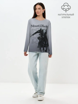 Лонгслив женский. Хлопок / Mount and Blade